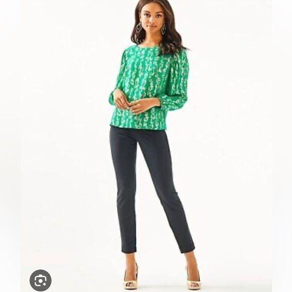 Lilly Pulitzer Miriam Silk Top - Picture 2 of 6